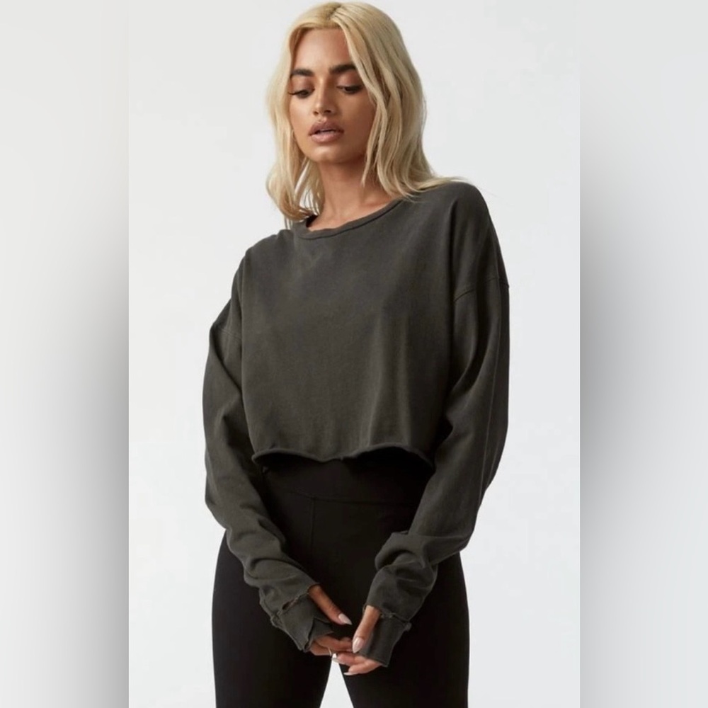 Joah Brown distressed crop top, one size
